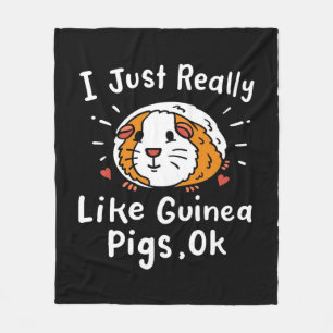 Couverture Polaire J'Ai Juste Vraiment L'Air De La Guinée Pig Kawaii