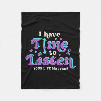 Couverture Polaire J'Ai Le Temps D'Écouter La Sensibilisation À La Pr