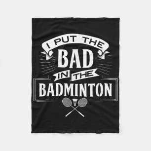 Couverture Polaire J'Ai Mal Dans Les Raquettes Du Joueur Badminton