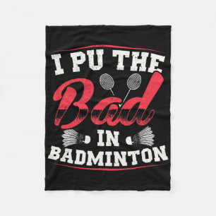 Couverture Polaire J'Ai Mis Le Mauvais Dans Badminton Funny Vintage R