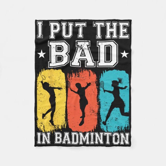 Couverture Polaire J'Ai Mis Les Mauvais Dans Badminton I Shuttle I Ba (Devant)