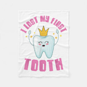 Couverture Polaire J'Ai Perdu Mon Premier Dents De Dents Sortie Cadea