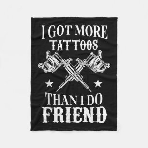 Couverture Polaire J'Ai Plus De Tatouages Que De Tatouages Vintages A