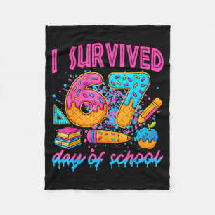 Couverture Polaire J'ai survécu 67 jours d'école Ice Cream Drip Six S