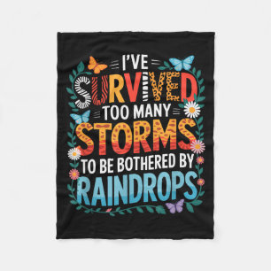 Couverture Polaire J'ai survécu à de nombreuses tempêtes, motivation