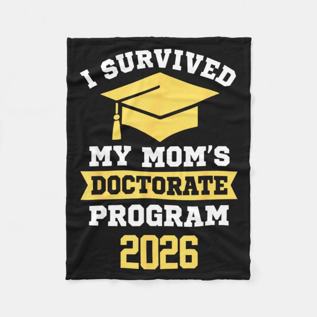 Couverture Polaire J'ai survécu au programme de doctorat de maman 202 (Devant)