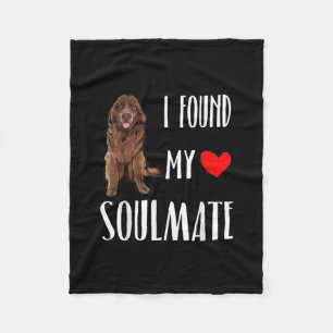 Couverture Polaire J'Ai Trouvé Mon Âne Amoureux des chiens Terre-Neuv