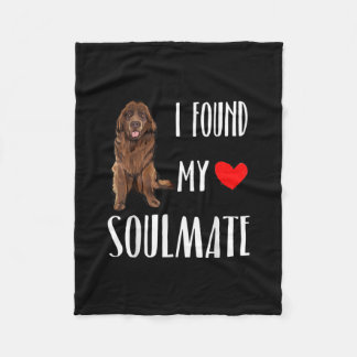 Couverture Polaire J'Ai Trouvé Mon Âne Amoureux des chiens Terre-Neuv