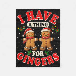Couverture Polaire J'Ai Une Chose Pour Gingers Drôle Vilain Noël
