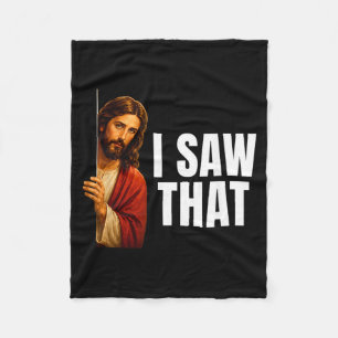 Couverture Polaire J'ai vu ce Jésus qui regarde furtivement Mème drôl