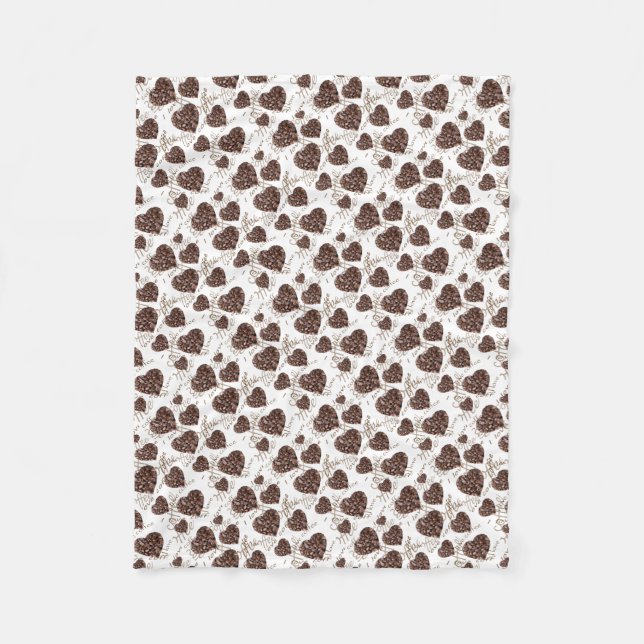 Couverture Polaire J'aime le café ! ! (Devant)