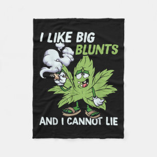 Couverture Polaire J'aime les gros blunts et je ne peux pas mentir au