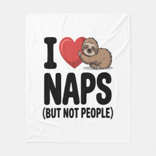 Couverture Polaire J'Aime Les Naps Mignonnes Soins