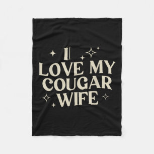 Couverture Polaire J'Aime Ma Femme Cougar J'Aime Ma Femme Cougar