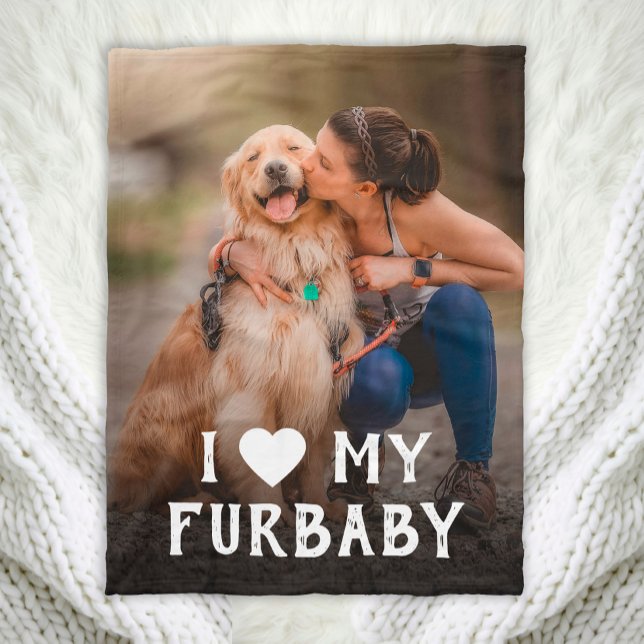 Couverture Polaire J'Aime Mon Feu De Chien De Mobilité De Chien Blank (Créateur téléchargé)