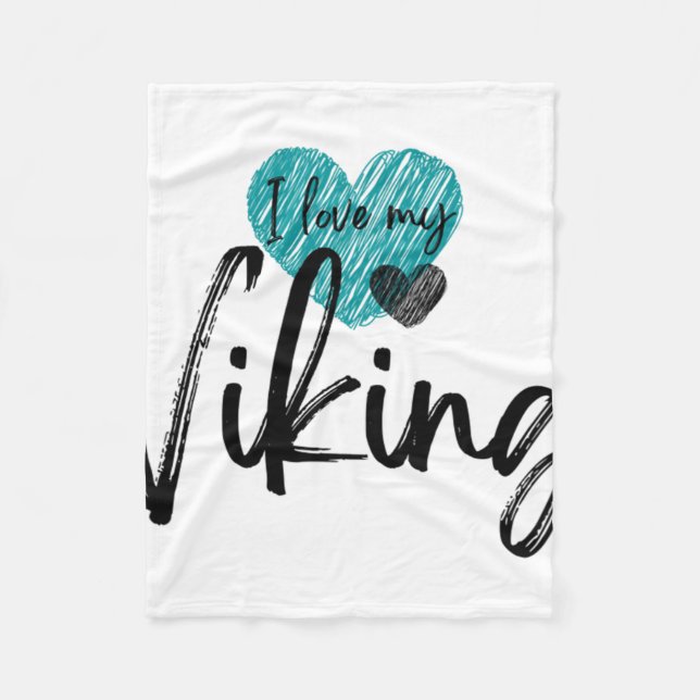 Couverture Polaire J'aime mon Viking  (Devant)