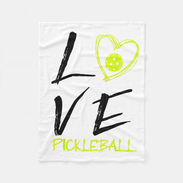 Couverture Polaire J'aime pickleball drôle pickle ball  (Devant)