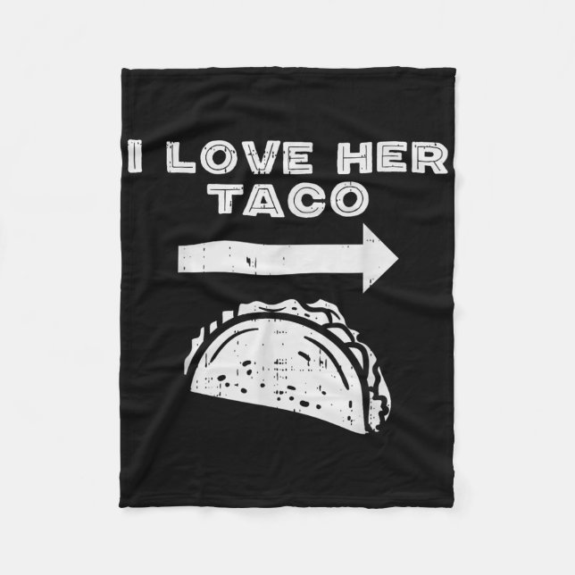 Couverture Polaire J'Aime Son Taco Matching Couple Cinco De Mayo Homm (Devant)