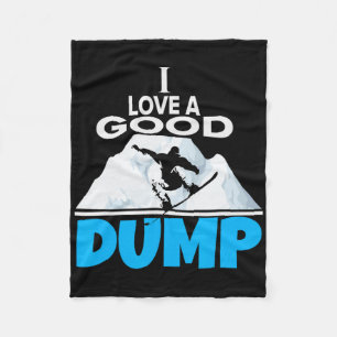 Couverture Polaire J'Aime Un Bon Saute Amusant Snowboard Et Sn