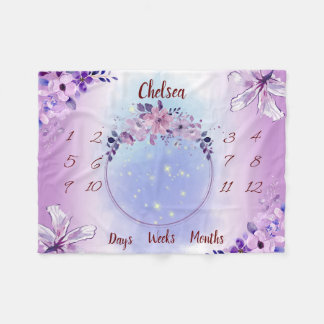 Couverture Polaire Jalon de bébé personnalisé