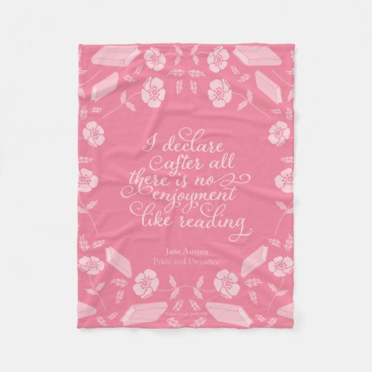 Couverture Polaire Jane Austen Fierte Et Prejuge Citation De Livres F Zazzle Fr