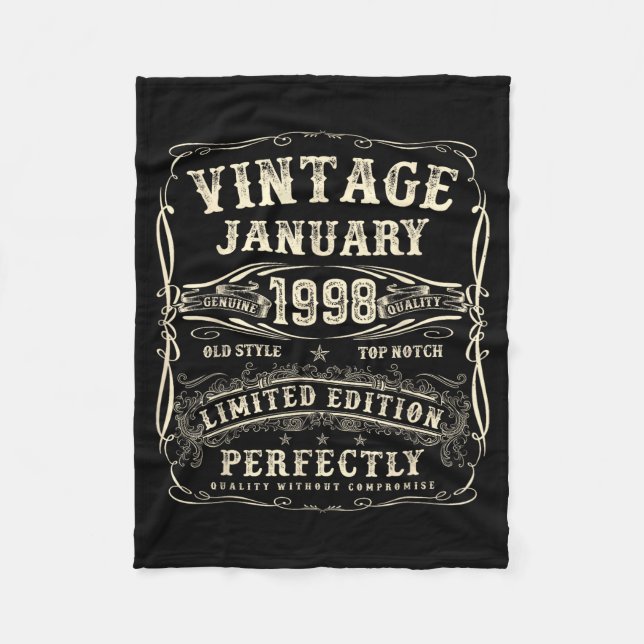 Couverture Polaire January 1998 28th Birthday For Men 28 Year Old Bda (Devant)