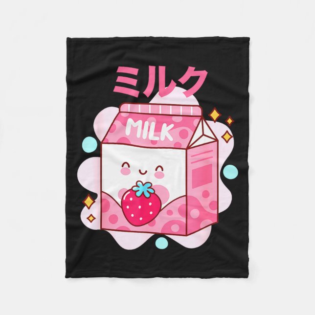 Couverture Polaire Japanese Strawberry Milk - Nk Strawberry Milk Shak (Devant)