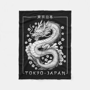 Couverture Polaire Japon Dragon Tokyo Japon 80s Asiatique Mythique An