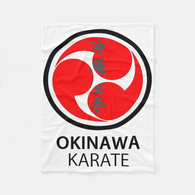 Couverture Polaire Japonais Okinawa Karate Arts martiaux (Devant)
