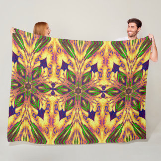 Couverture Polaire Jardin Bohème Fleur En Été 2 Floral