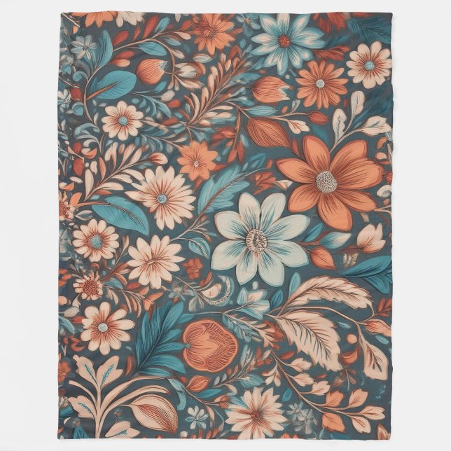 Couverture Polaire Jardin Botaniques Fleece Blanche (Devant)