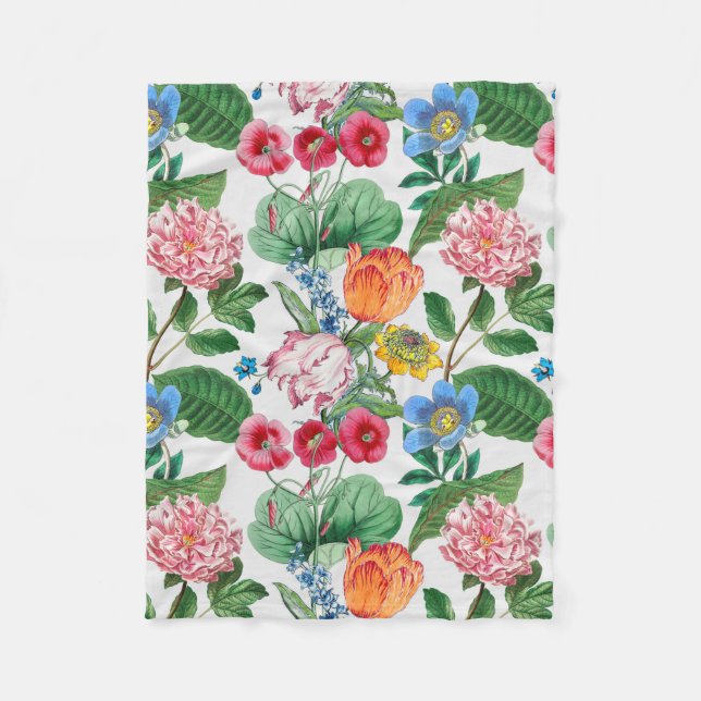 Couverture Polaire Jardin de printemps (Devant)
