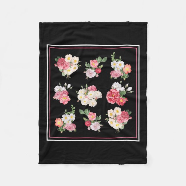 Couverture Polaire Jardin de tournesol (Devant)