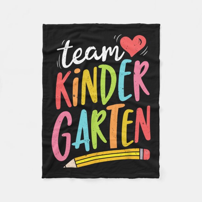 Couverture Polaire Jardin D'Enfants Professeur Étudiant S'Amuser Reto (Devant)