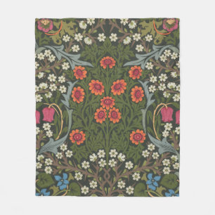 Couverture Polaire Jardin Fleur Classique Blackthorn de William Morri