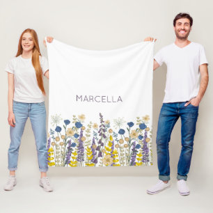 Couverture Polaire Jardin Fleur sauvage Été Jardin Mariage