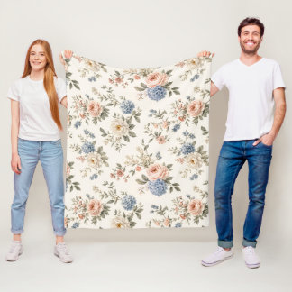 Couverture Polaire Jardin Moderne Propre Florales et Espaces Negatifs