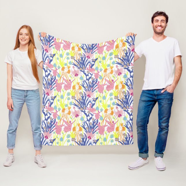 Couverture Polaire Jardin surréaliste (En situation)