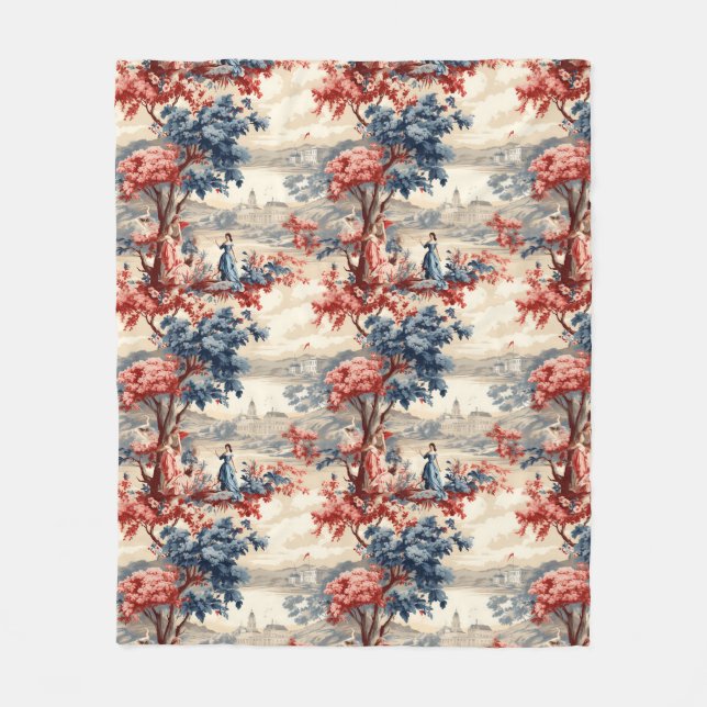 Couverture Polaire Jardin Toile Americana  (Devant)