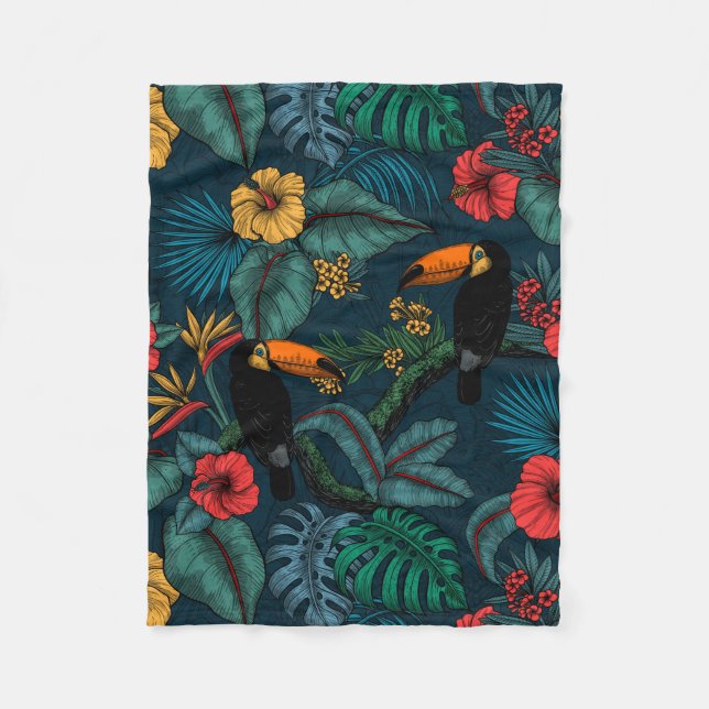 Couverture Polaire Jardin toucan 2 (Devant)