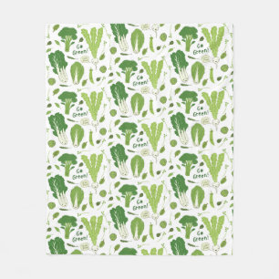 Couverture Polaire Jardin verdoyant Légume légumes mignons