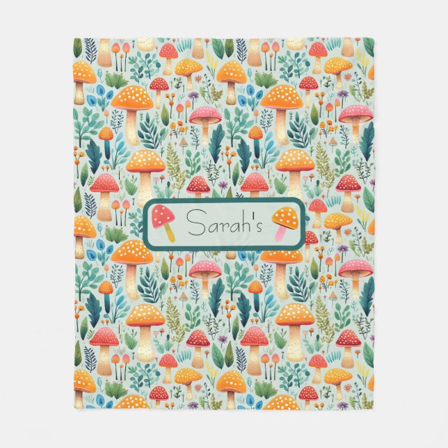 Couverture Polaire Jardin vert champêtre (Devant)