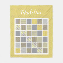 Jaune et Gris Plusieurs Motifs Couette