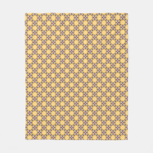Couverture Polaire Jaune et pourpre (Devant)