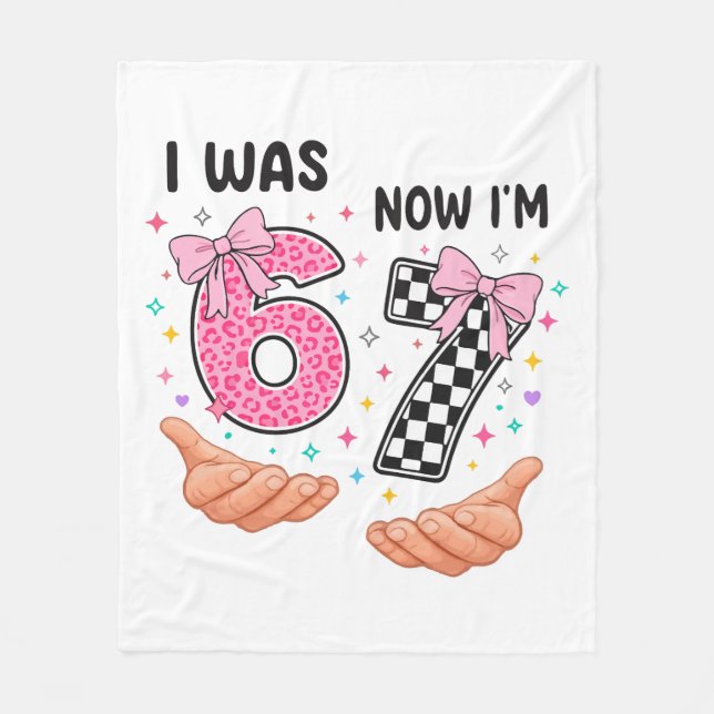 Couverture Polaire J'avais 6 ans maintenant j'ai 7 ans chiffres d'ann (Devant)