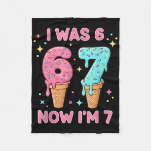 Couverture Polaire J'avais 6 ans maintenant j'ai 7 ans glace mignonne