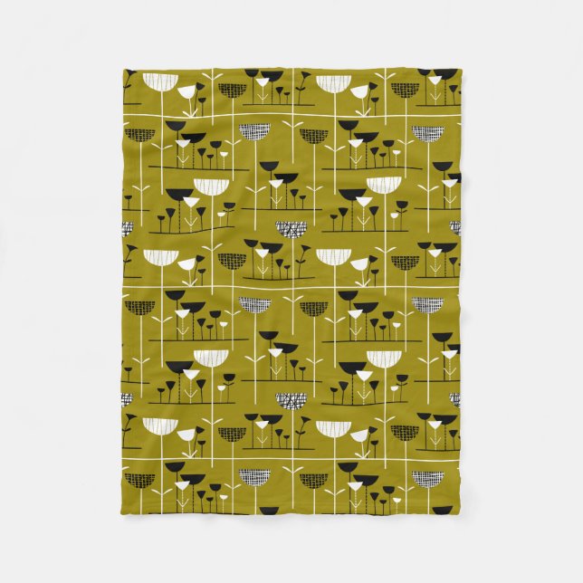 Couverture Polaire Jazz Moderne - Brun Doré 988501 (Devant)