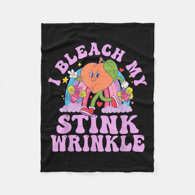 Couverture Polaire Je Bleach My Stink Wrinkle Funny Adults Gag Humour (Devant)