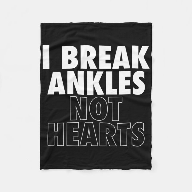 Couverture Polaire Je Casse Les Ankles Pas Coeurs Bysketbyll (Devant)
