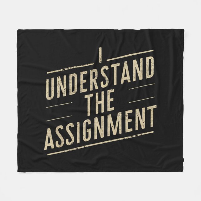 Couverture Polaire Je comprends l'affectation Vote Kamala's 2024 (Devant (Horizontal))